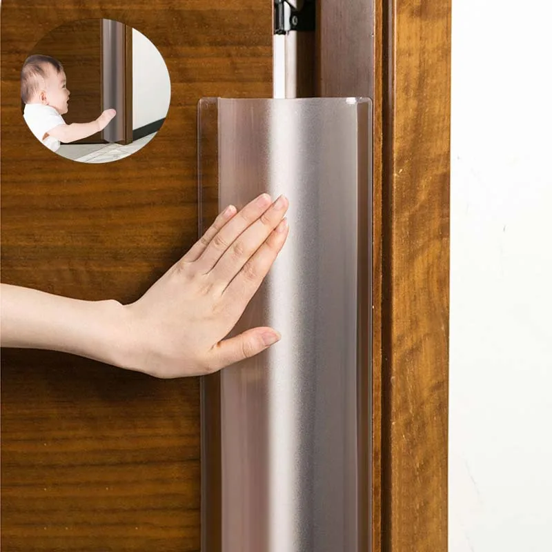 

Clear Child Safety Door Hinge Protector Cover Finger Pinch Guard Baby Security for The Back of Door Domestic Kindergarten School