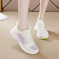 fashion womens running shoes light breathable soft lace up sneakers women knitted sports shoe