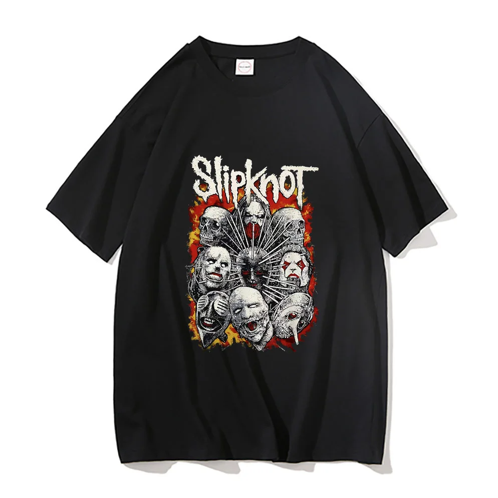 

Prepare for Hell Tour Tshirt Men's Rock Band T Shirts Men Women Slipknots T-shirt Heavy Metal Tees New Man Hip Hop Streetwear