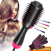 1000w hair dryer brush hot air comb blow dryer one step hair dryer and volumizer 3 in 1 hairbrush hair straightener curler