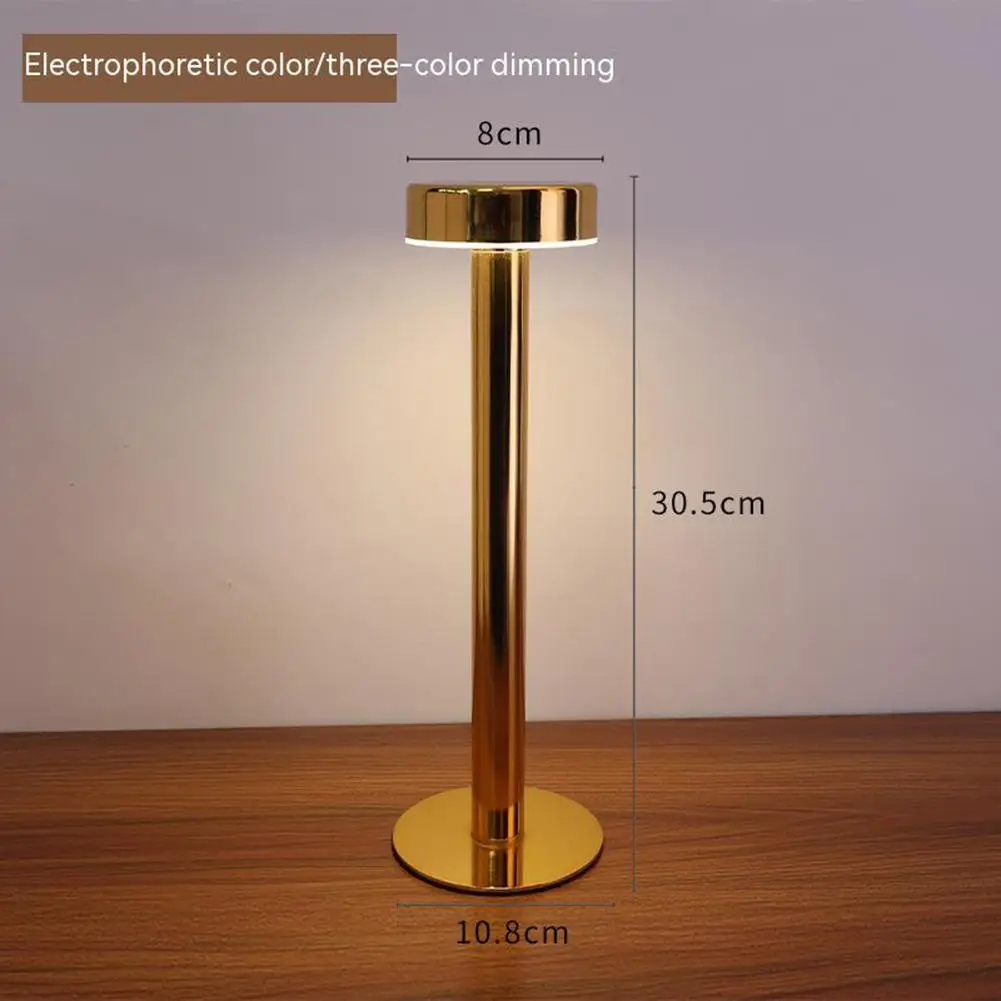 

LED Usb Desk Lamp Rechargeable Cordless Touch Dimming Table Lamp Night Lights For Bar Ktv Hotel Living Room