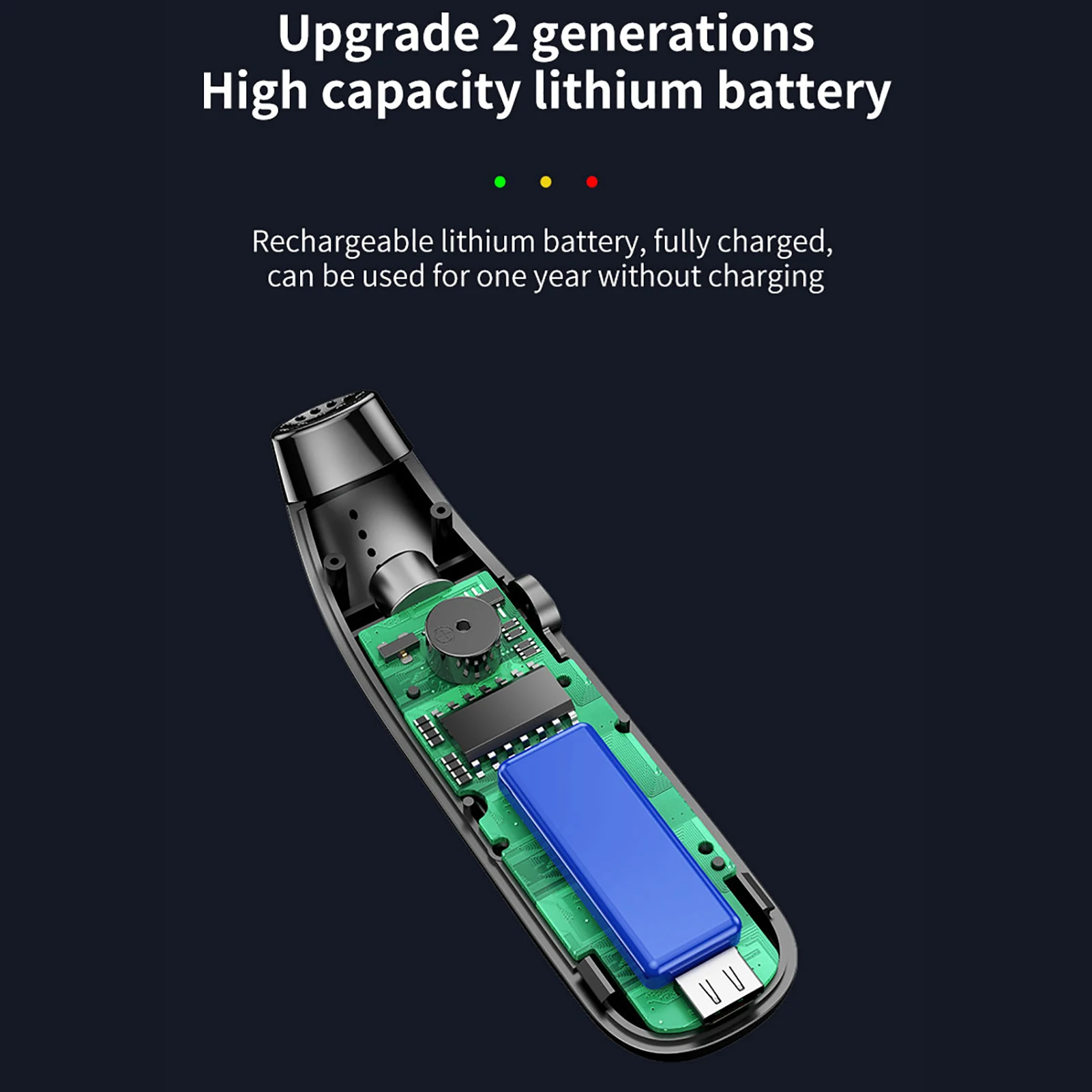 

Breathalyzer With LCD Display Non-Contact Breath Tester With LCD Display USB Rechargeable Breathalyzer Device For Personal And