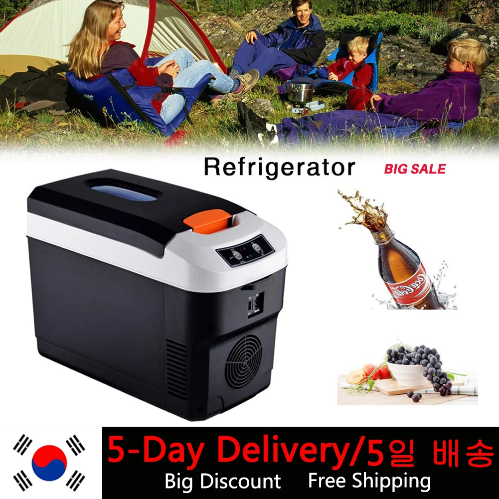 10L Mini Car Refrigerators Portable Cool&er & Warmer Freezer
