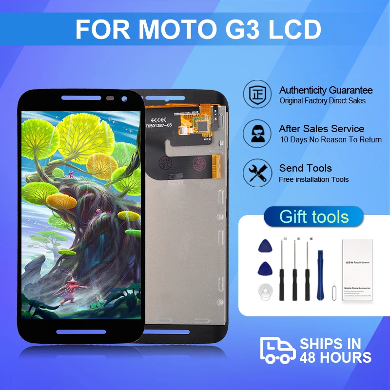 

5.0 Inch For Moto G3 Lcd Touch Panel Digitizer Assembly XT1544 Screen For Moto G 3rd Gen Display With Tools Free Shipping