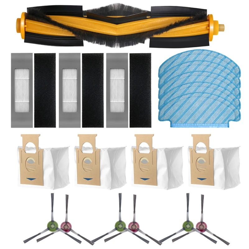 

Hepa фильтр Швабра основная щетка боковая щетка комплект Для ECOVACS DEEBOT OZMO T8 пылесос робот Пылесборник аксессуары