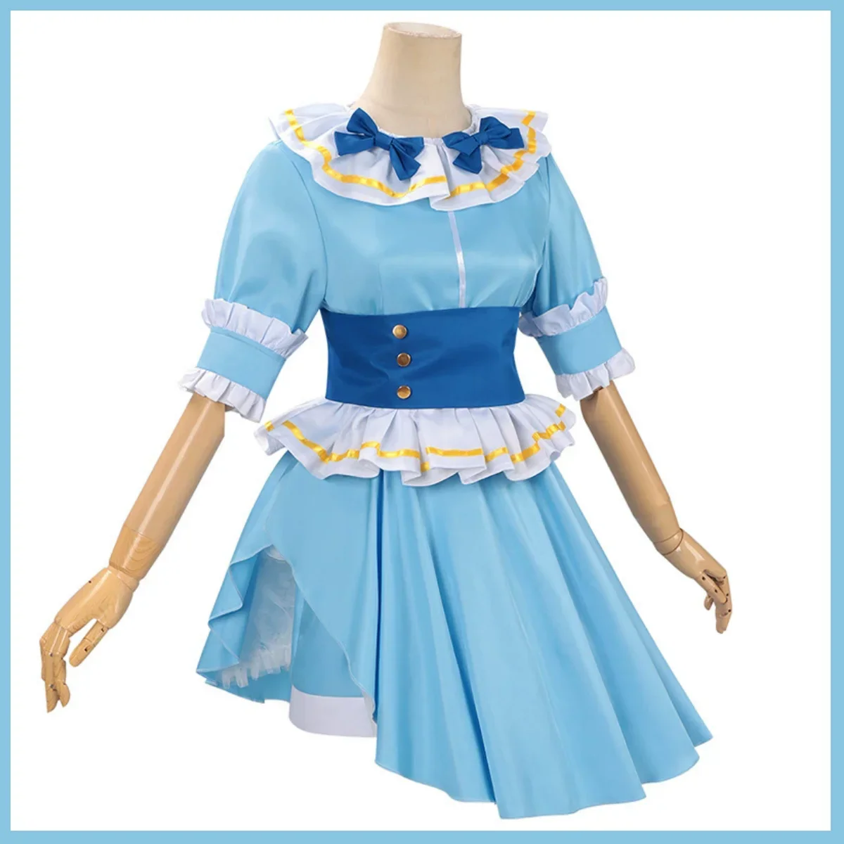 Фото XqАниме LoveLive!Саншайн!! Tsushima Yoshiko Yohane Косплей Костюм Aqours fl Платье принцессы Парик Лолиты Женский Kawaii Костюм для вечеринки №4