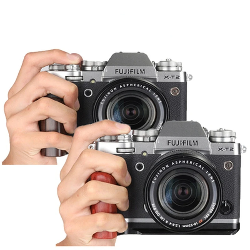 

Вертикальный L-образный деревянный кронштейн для камеры Fujifilm Fuji xt1 XT-1 X-T1 Arca-Swiss RRS, штатив с быстроразъемной пластиной и рукояткой