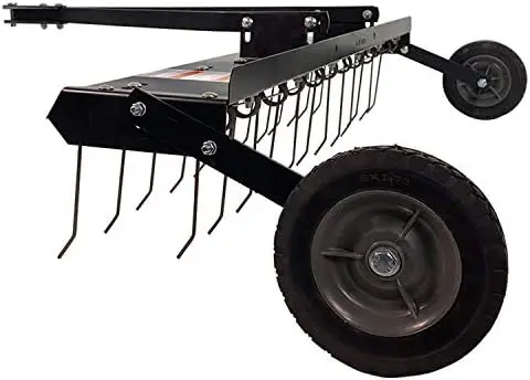

48" Tow Behind Grass Dethatcher, Removes Thatch from Large Lawns in Less Time