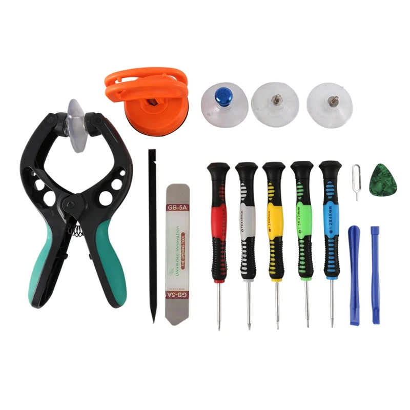 

14 In 1 Professional Mobile Phone Repair Tools Open Pliers Suction Cup Screwdrivers For Phones For Samsung S6 Edge S7 Edge