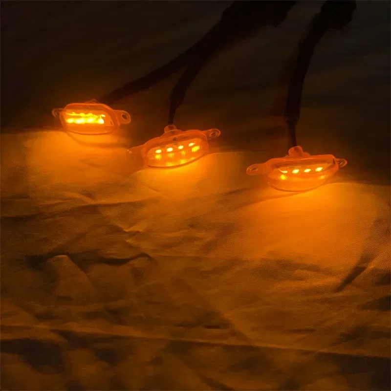 Комплект модификации гоночного гриля с белыми янтарными светодиодными фонарями