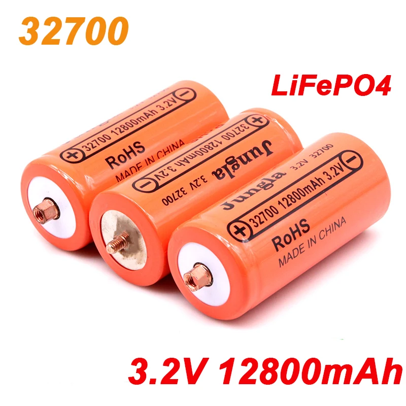 

2023 NEW 32700 12800mAh 3.2V lifepo4 rechargeable battery Professional lithium iron phosphate power battery with pointed tip