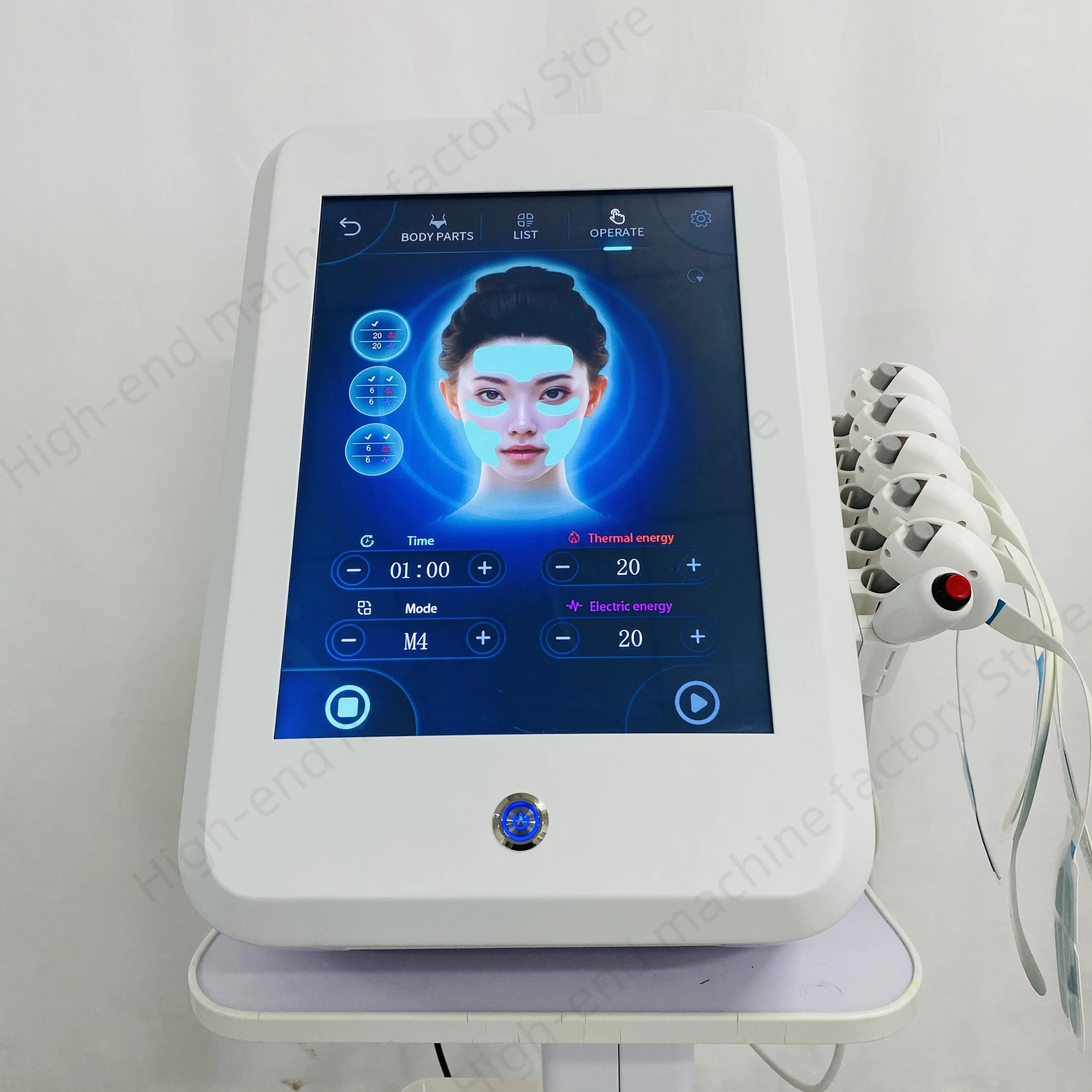 EMSzero Неинвазивный EMrf Muscle Face RF Heat Energy Output Сильный импульсный магнитный лифтинг