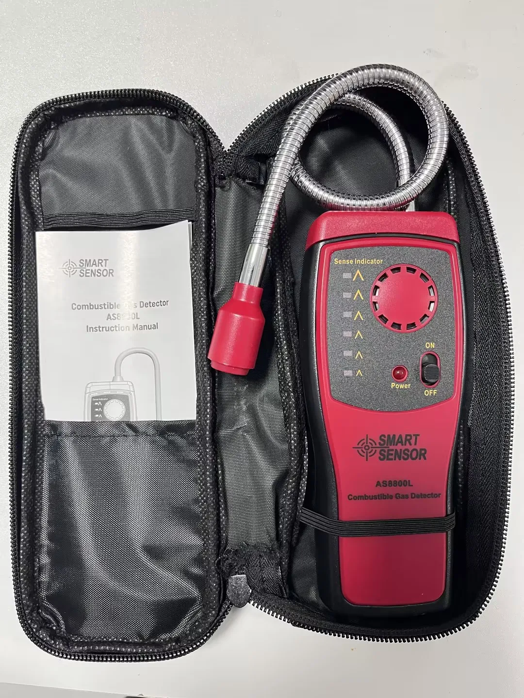 

AS8800L Ручной портативный автомобильный мини-детектор горючих газов определяет тестер со звуковой и световой сигнализацией