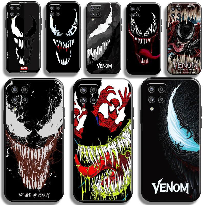 

Marvel Avengers Venom For Samsung Galaxy A21 A21S Phone Case Cases Coque Shockproof Cover Shell Liquid Silicon Back Funda Black