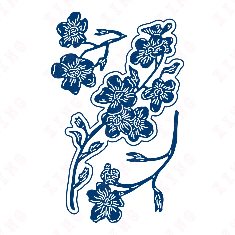 

2022 Arrival New Metal Cutting Dies Scrapbooking Diary Decoration Embossing Template Diy Handmade Craft Delicate Bouquet Die Set