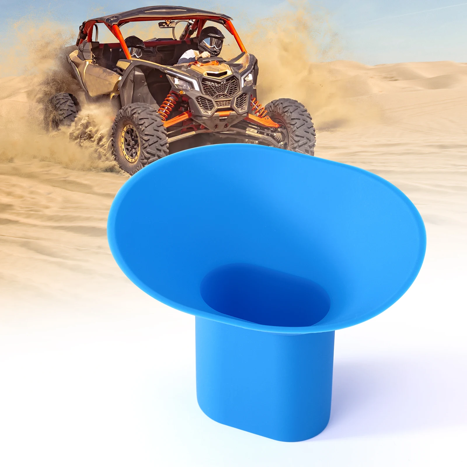 KEMIMOTO Silicone Foldable Skid Oil Change Funnel ATV UTV Universal for Can-am Maverick X3 Motorcycle Cars Truck Boat