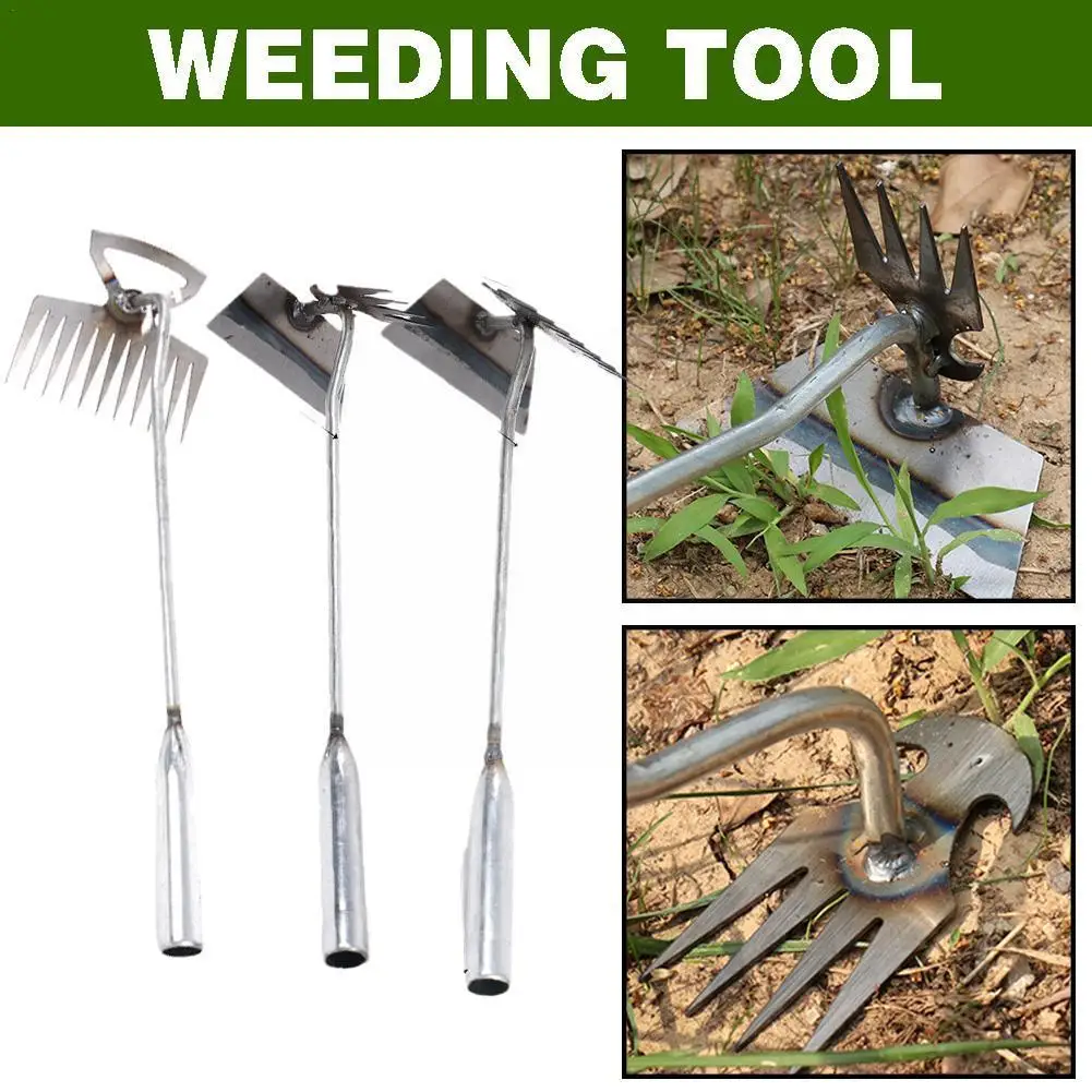 

1PCS Stainless Steel Garden Weeders Grass Rooting Loose Hand Soil Weeder Tools Gardening Multifunctional Removal Puller Wee R5P6