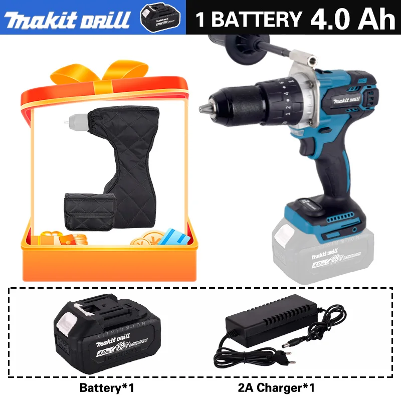 

Аккумуляторная ударная дрель Makit DRILL 18В