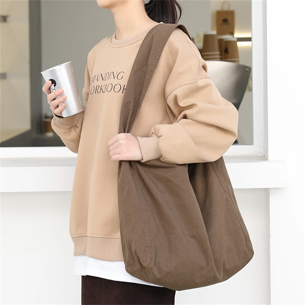 

Винтажный мытый Холст вместительная сумка через плечо для женщин, Повседневная модная мужская сумочка-мессенджер через плечо, сарафан