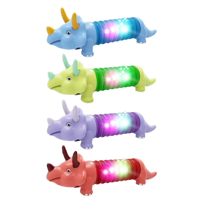 

L21F Stress Toy Fidget Transform Dinosaur Free Wrap Bend for Autism Finger Therapy