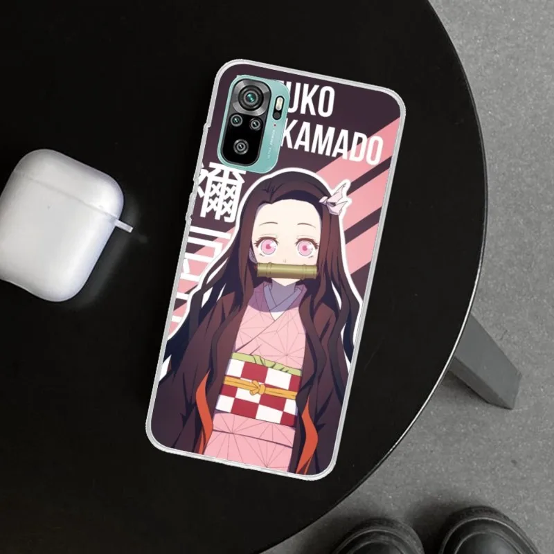 Чехол для телефона с аниме незуко камадо прозрачный чехол Xiaomi 13 Lite 12 11T 10 9 Redmi Note 11