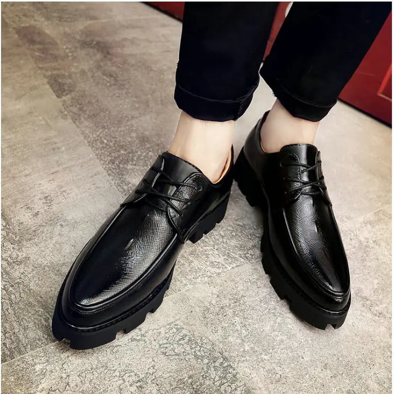 

Pop Fashion Male wedding Business dress Men Pointed Toe Oxfords Driving Formal Wedding Basic Shoes Nice
