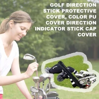 golf alignment stick cover golf club protector leather trainer case corrector golf golf golf swing bag head trainer swing c h8t7