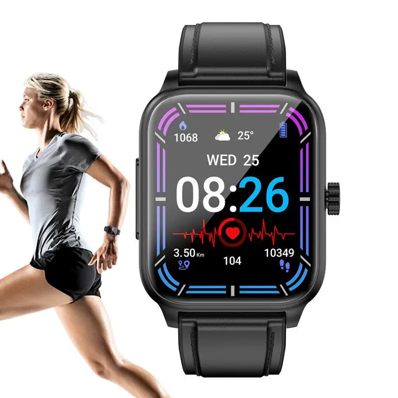 

Glucose Monitor Watch Blood Sugar Watch Tracking Fitness Watch With 1.85 Inches HD Display For Running Yoga Walking And More