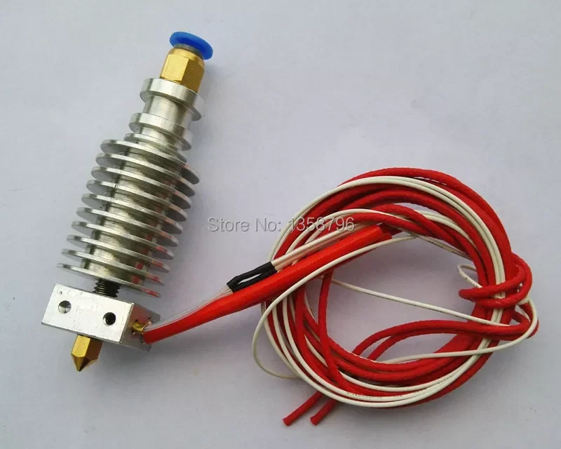 

J-head Hotend для 3D-принтера 1,75 мм/3,0 мм, Bowden Extruder 0,2 мм/0,3 мм/0,4 мм, сопло опционально