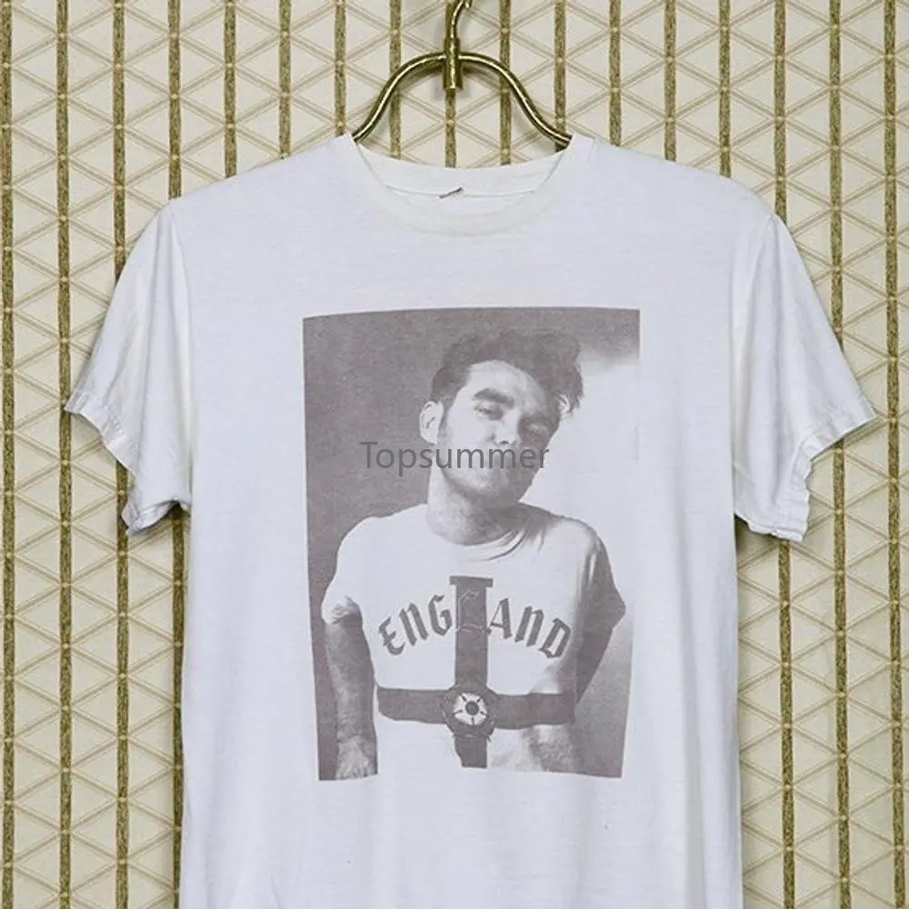 

Morrissey Vintage Rare T Shirt The Smiths Soft White Tee Shirt England New Wave 1980S 1990S Siouxsie Cure Joy Division