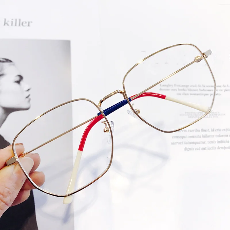 Polygons металлическая оправа для очков близорукости с защитой от голубого света