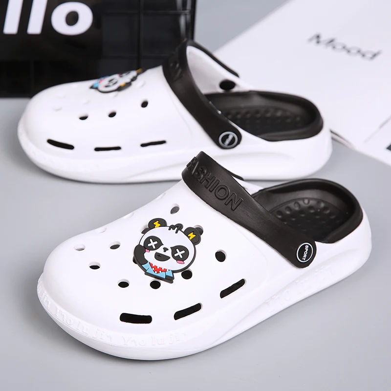 

Fashion Sandals Women Clogs Soft Bottom Beach Sandals Women Slippers Clog Sandals Breathable Ankle-Wrap New Parent-child Shoes