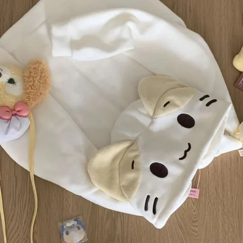 Kawaii стиль Лолита женские флисовые толстовки Cutecore Oversize японский мягкий свитшот на молнии для девочек повседневный кардиган с героями мультфильмов куртка