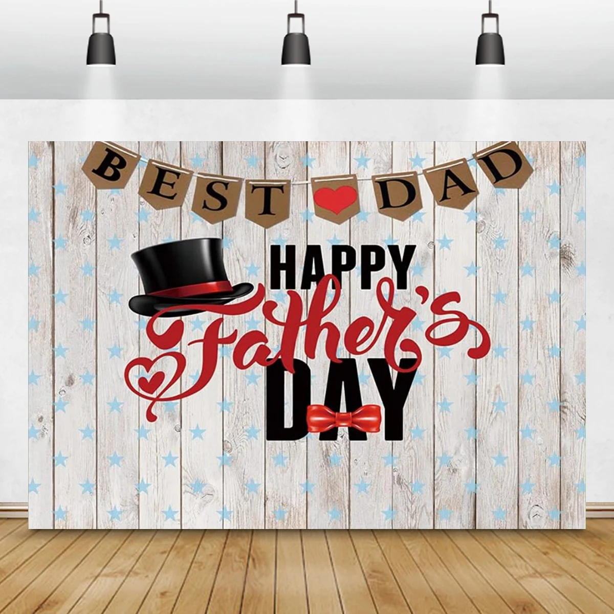 7x5ft Happy Father's Day Photography Decoration Fixing Tools Background Retro Wood Photo Studio Prop Backdrop Tobacco Pipe