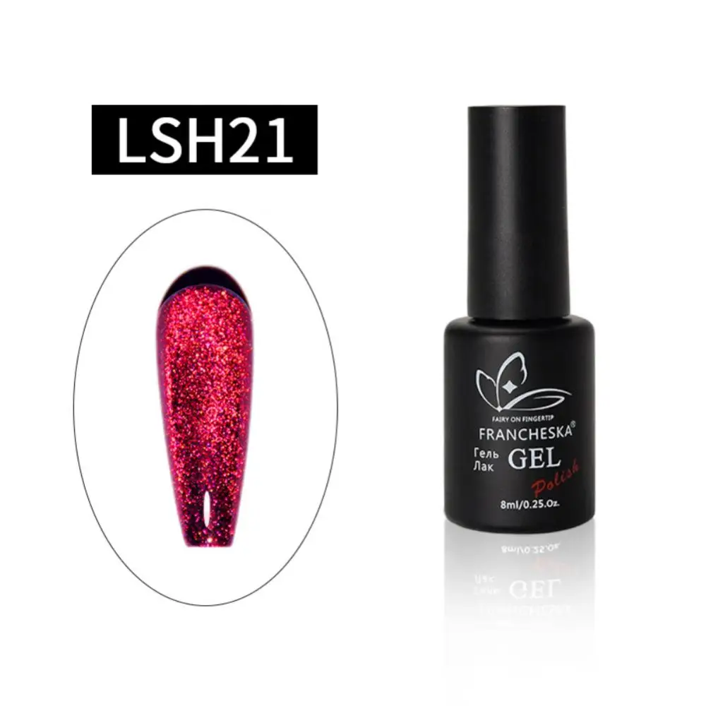 

Chameleon Crushing Cat's Eye Gel Manicure Quicksand Cat's Eye Gel Nail Polish Semi Permanent Soak Off LED UV Phototherapy Glue