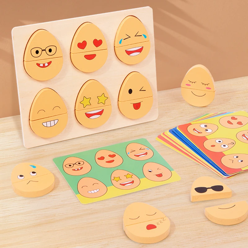 Educational Toys Fun Egg Shape Emotion Change Expressions Pu