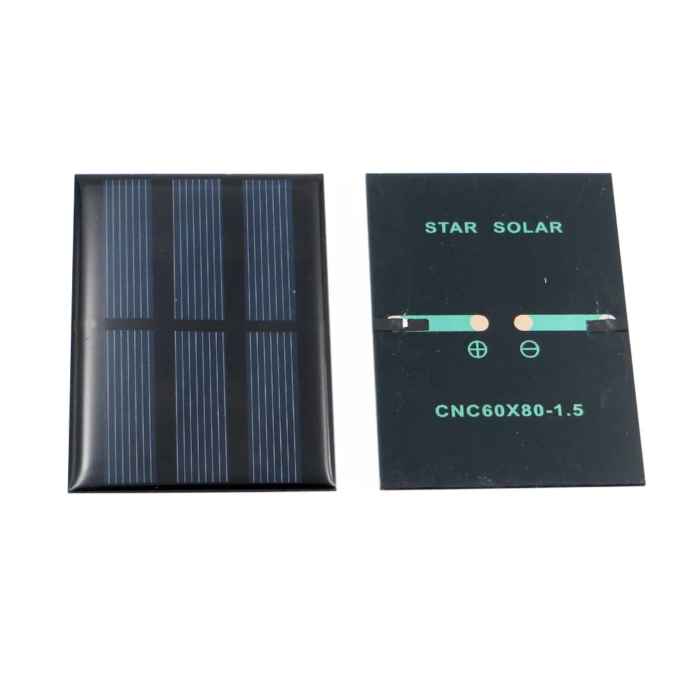 

0.65W 1.5V solar panel solar drip plate DIY solar panel 60 * 80 * 3mm
