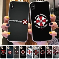yinuoda umbrella corporation phone case for iphone 11 12 13 mini pro xs max 8 7 6 6s plus x 5s se 2020 xr case