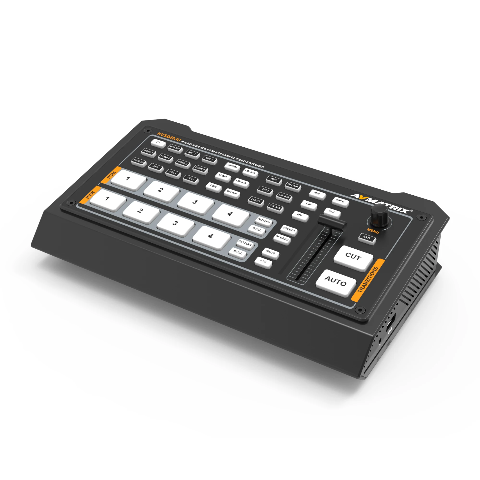 AVMATRIX HVS0403U микро 4-канальный SDI HDMI смеситель для видео в реальном времени