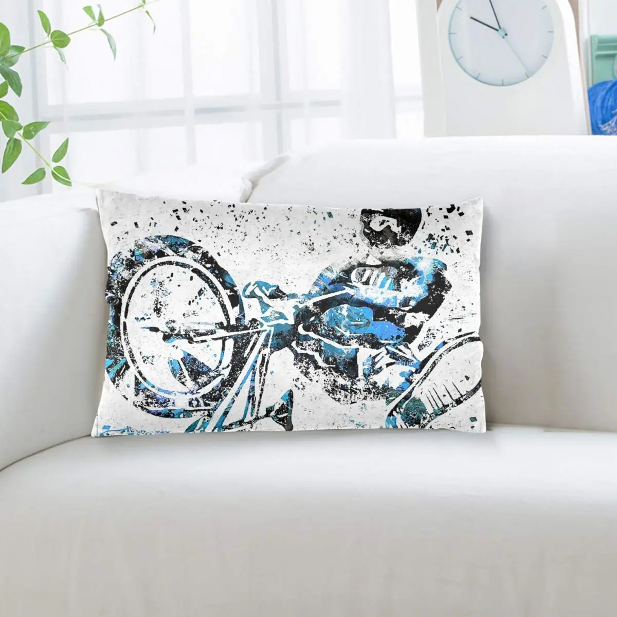 Фото Прямоугольная наволочка для подушки BMX Rider BMX Bike, декоративная наволочка для спальни, дома, для создания уютной атмосферы, декоративная подушка №2