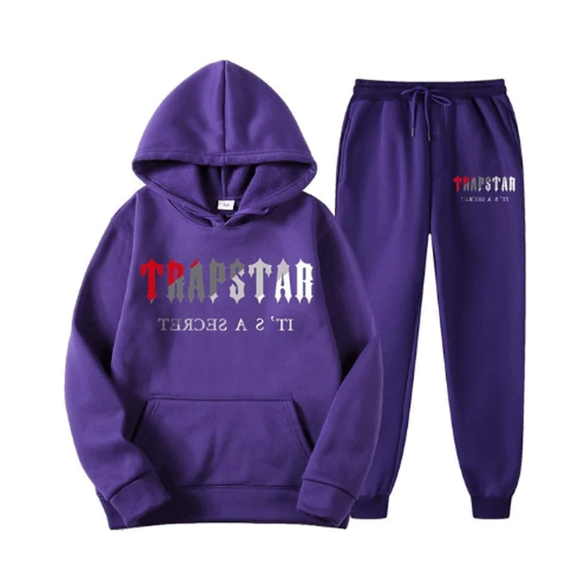 Trapstar Sweat Suit Tracksuit Brand Printed Sport 15 Colors Two Pieces Loose Set Hoodie and Pants Jogging Hoodie Sweatshirt Set
