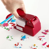red green creative jigsaw puzzle making machine picture photo cutter puzzle maker for 4x6 puzzles childrens diy handmade toys