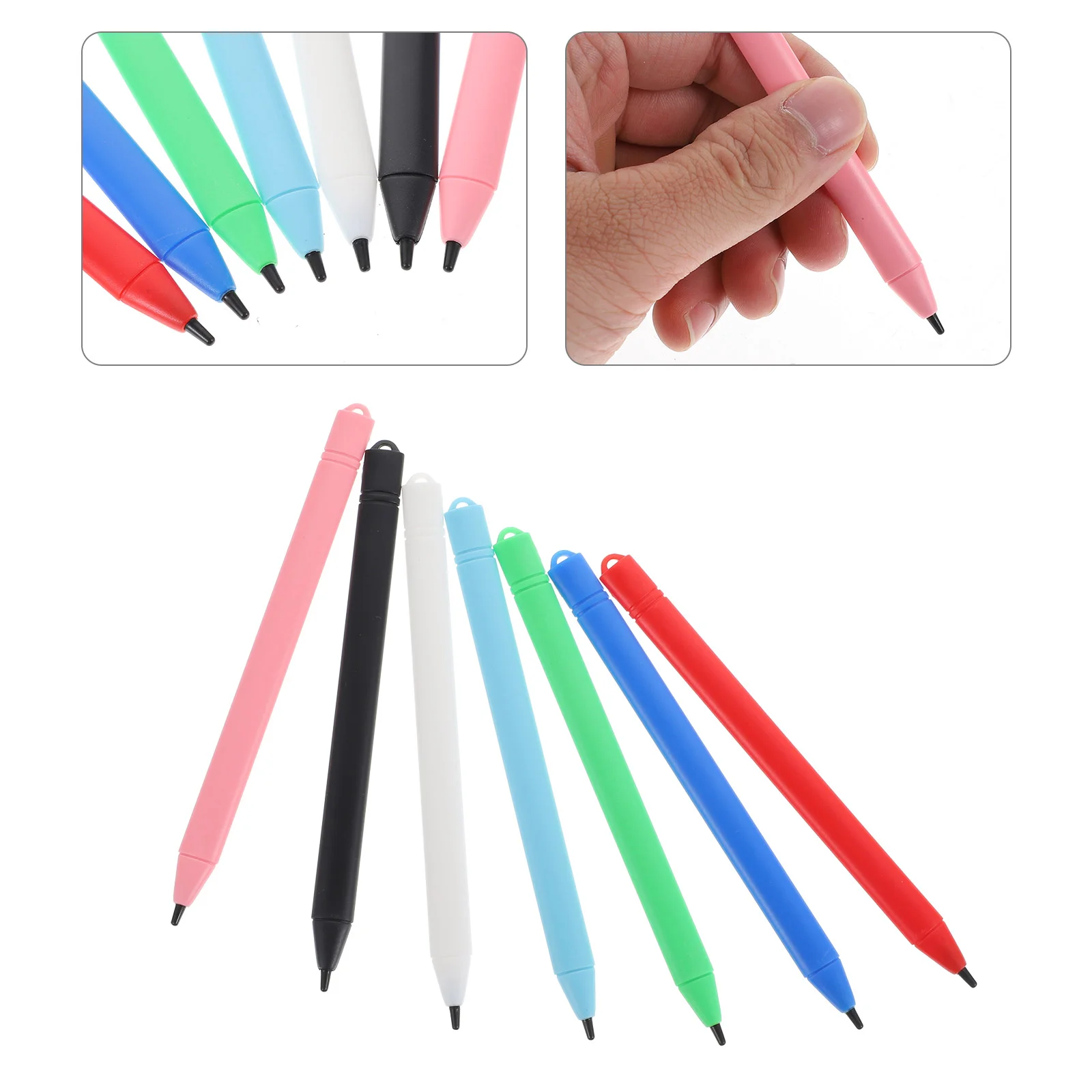 

7 Pcs LCD Stylus Graffiti Tablet Pen Panel Painting Board Writing Kids Plastic Electronic Products Child Drawing