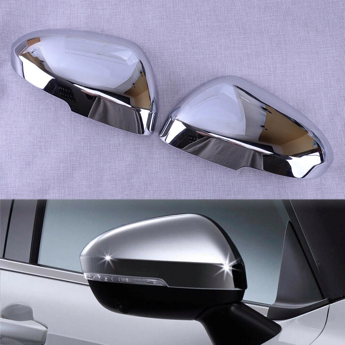 

1 пара, хромированная накладка на зеркало заднего вида для передней левой и правой стороны автомобиля Mitsubishi Outlander 2022