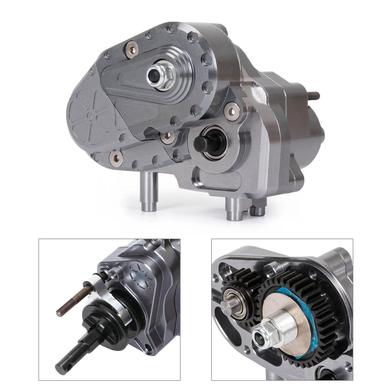 

Прочный металлический чехол для коробки передач, совместимый с 1/10 RC Crawler Axial SCX10 II, гладкий и 2022 Новый