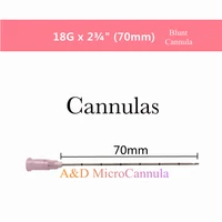 2022 new products injectable blunt tip dermal filler micro cannula 18g70mm for hyaluronic acid injection