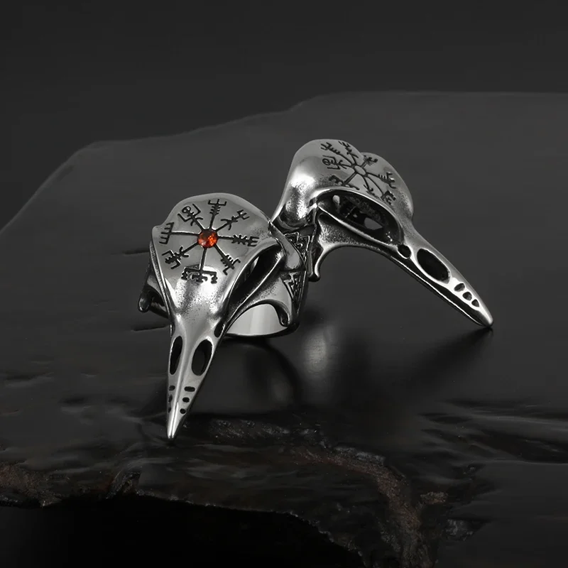 Мужские кольца в стиле ретро из нержавеющей стали