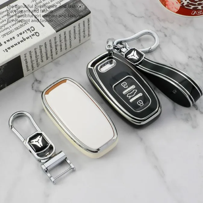 

TPU Car Remote Smart Key Cover Case Shell for Audi A1 A3 A4 A5 A6 A7 A8 Quattro Q3 Q5 Q7 2009-2015 Accessories