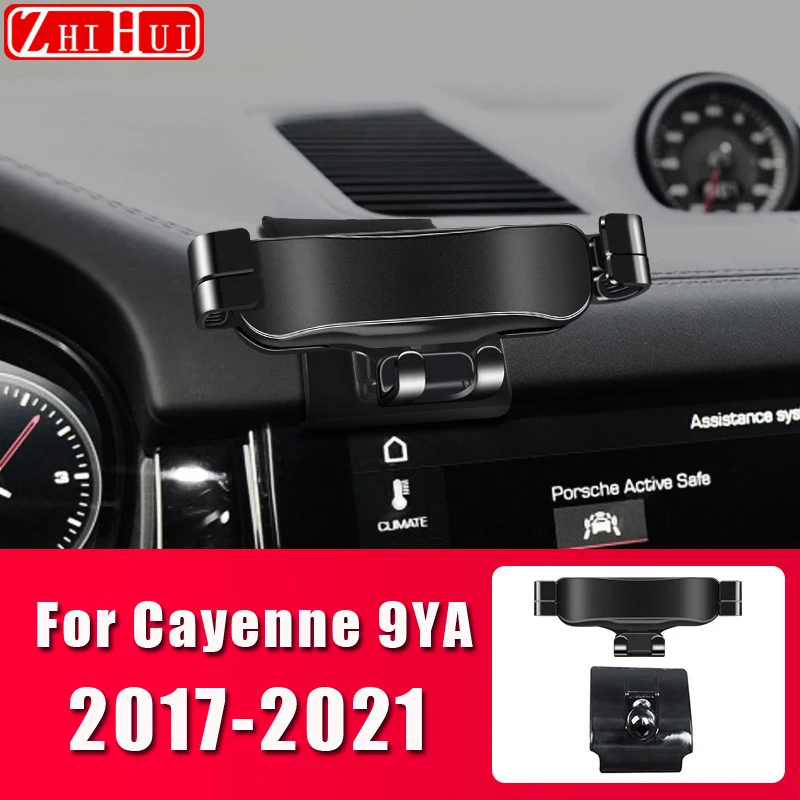 

Car Styling Mobile Phone Holder For Porsche Cayenne 9YA 2017-2021 Air Vent Mount Bracket Gravity Phone Holder Accessories