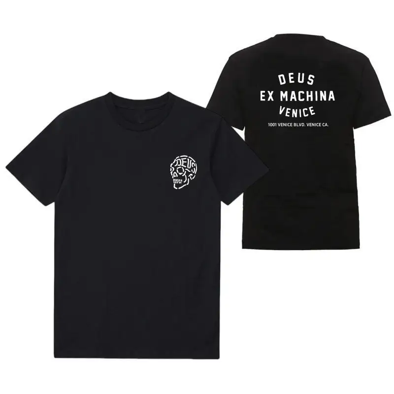 2024 DEUS EX MACHINA тренажерный зал мужская летняя одежда для фитнеса с круглым вырезом